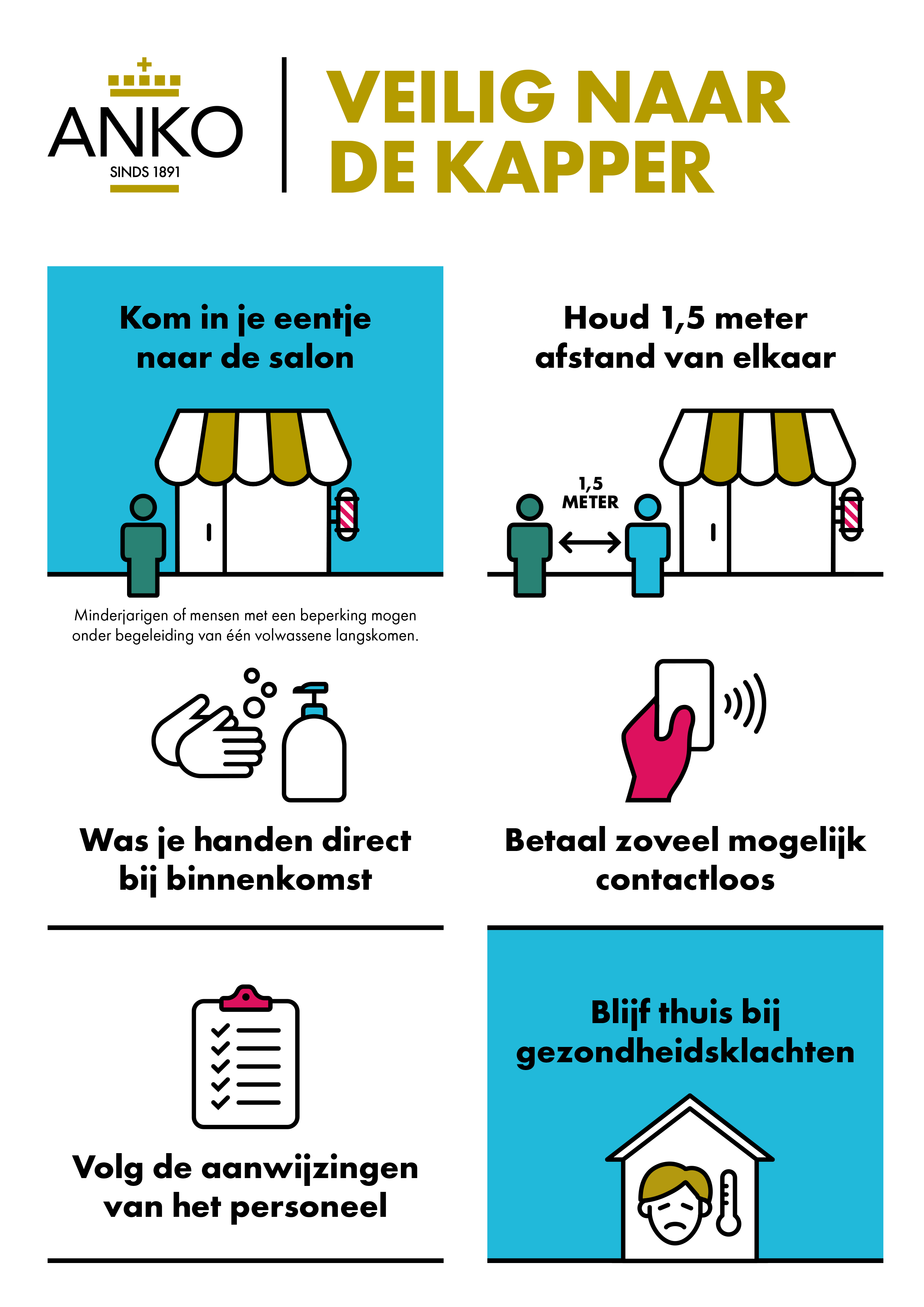 Veilig naar de kapper